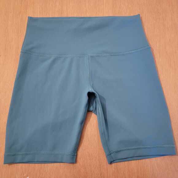 Lululemon Shorts Women 10 Green Wunder Train 8" Athleisure Sportswear lw7bh0 - Picture 2 of 13